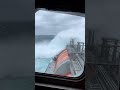 BOW VANISHES IN WHITEOUT FOAM STORM! 😱🌊 #NorthSea #GasCarrier #StormFootage #ShipInStorm