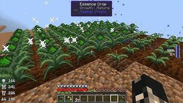 Monster FTB Automatically Gathering Essence Seeds from Magical Crops