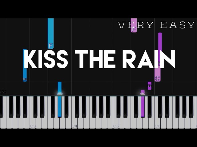 Kiss The Rain - Yiruma | VERY EASY Piano Tutorial class=