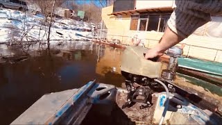 Река Волга.Весна. Открытие водномоторного сезона 2020.