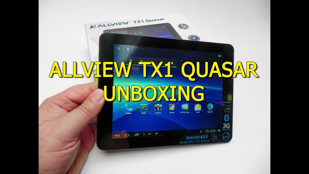 Allview TX1 Quasar Unboxing - Tablet-News.com