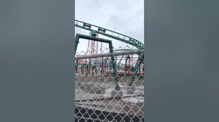 Luna Park Coney Island new roller coaster and log flume construction update 2022 1\15\22  Part 1