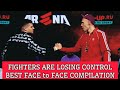 Angry staredowns mma compilation  when ufc fighters lose control  best face off 2023