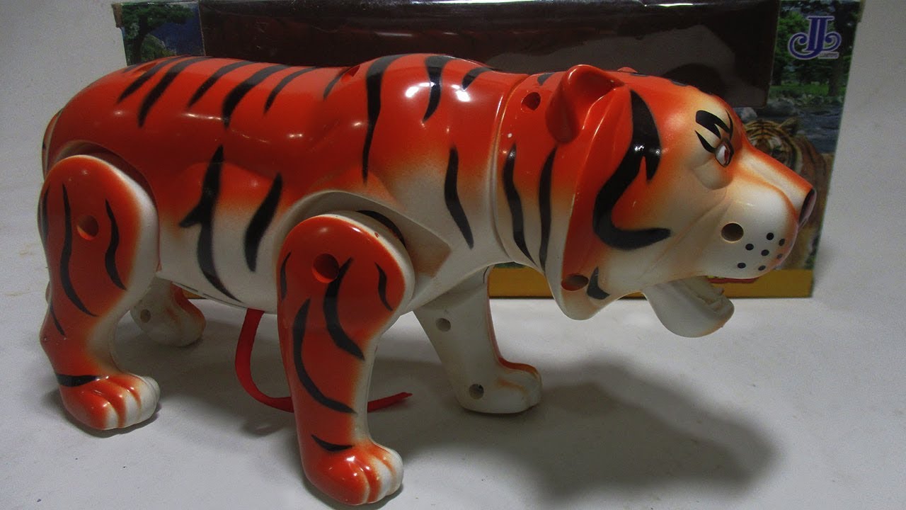  HARIMAU  mainan hewan  bisa jalan dan suara  harimau  kebun 