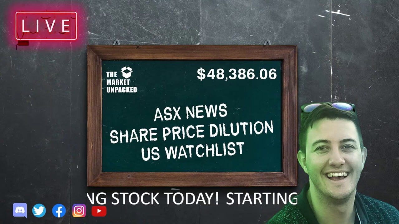 ASX News Share Price Dilution US Watchlist YouTube ASX News Share Price Dilution US Watchlist YouTube