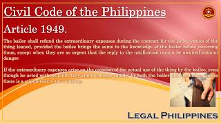 Civil Code of the Philippines, Article 1949