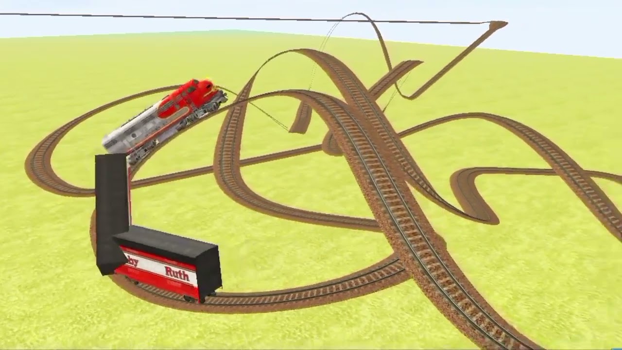 Kereta Panjang Rel Melengkung #7