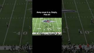 Army’s cover 6 VS. Empty! Take it to the house!! #findyouredge #armyfootball #football #footballclip
