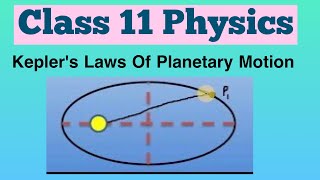 Kepler&#39;s Laws Of Planetary Motion (Hindi) | Class 11 | Physics