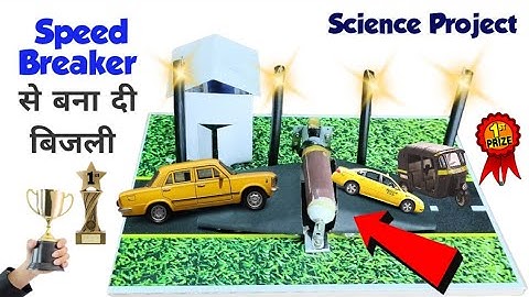 Speed Breaker Electricity Generation | Science Project Ideas | Easy science experiments #science