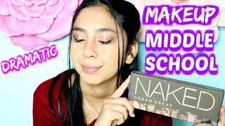 Middle School Neutral Dramatic Makeup Tutorial |B2cutecupcakes