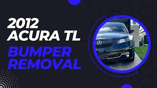 4TH GEN TL BUMPER REMOVAL HOW-TO