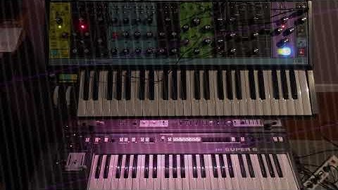 Moog Matriarch loves the UDO Super 6 (Ambient Generative Sequence)