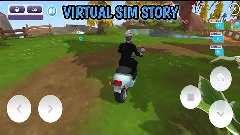 Virtual Sim Story | Going On The Top Of The Mountain Using My Scooter 😁
