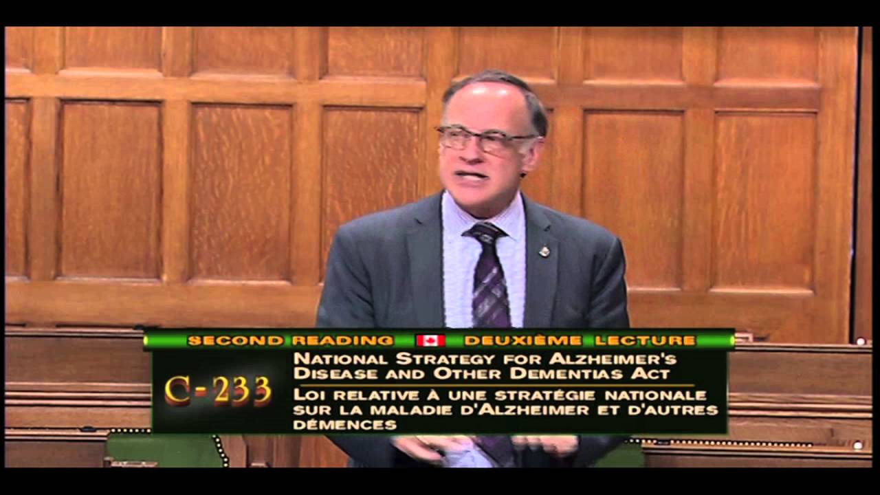 Rob Oliphant Calls for a National Strategy for Alzheimer's Disease