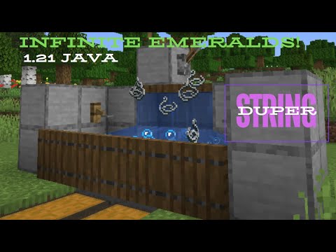 How to make a String Duper in Minecraft Java 1.21! Infinite Emeralds ...