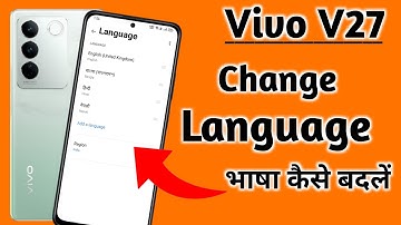 How to change language in Vivo v27/Vivo v27 me language kaise change kare