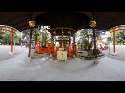 VR【4K　360°movie】パワースポット下鴨神社・相生社の縁結び祈願の方法　#京都 #下鴨神社 #パワースポット #参拝 #縁結び #観光 #VR #360°