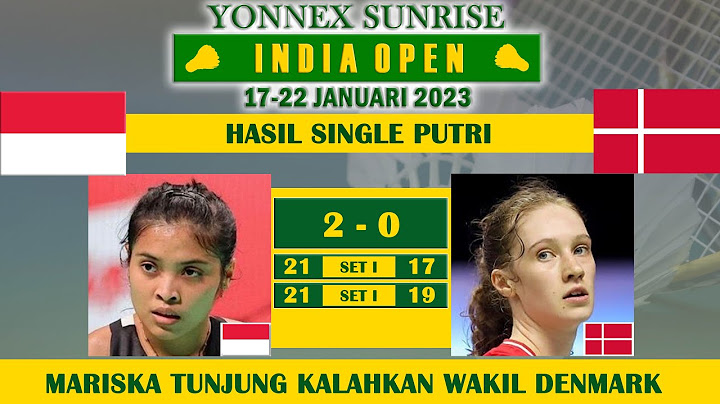 Hasil Badminton Single Putri Indonesia di India Open 2023 Gregoria Mariska Tunjung Kalahkan Wakil