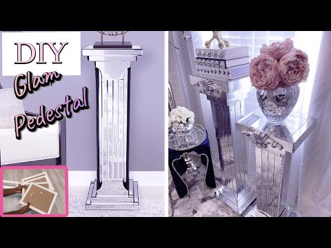 DIY MIRROR PEDESTALS USING PICTURE FRAMES AND BOXES!
