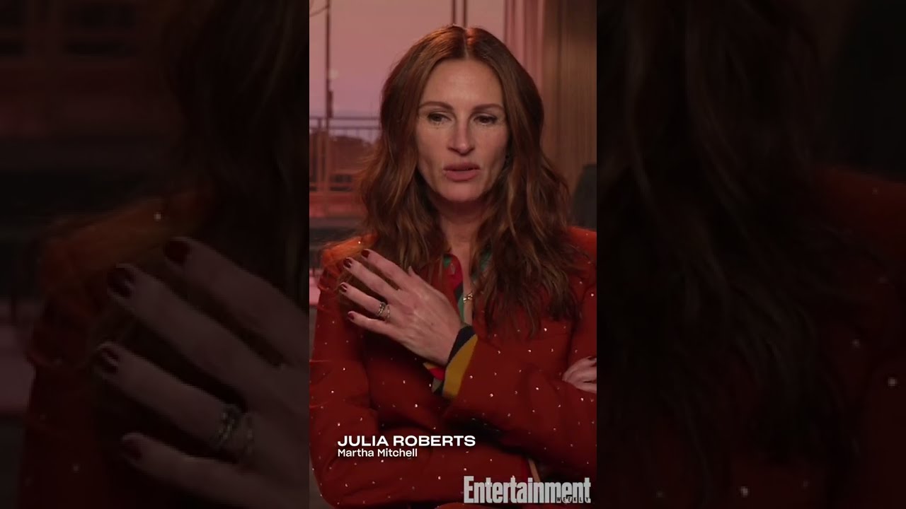 Julia Roberts Studied Archival Footage in Preparation for Playing Martha Mitchell #Shorts - Entertainment Weekly