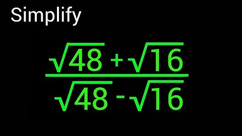 A Nice Square Root Math Simplification | How to solve !!!