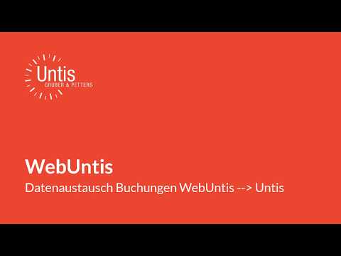 Datenübernahme Buchungen WebUntis - Untis