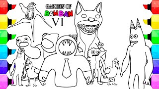 Garten Of Banban 6 Coloring Pages How to Color All BOSSES in Ending / NCS MUSIC