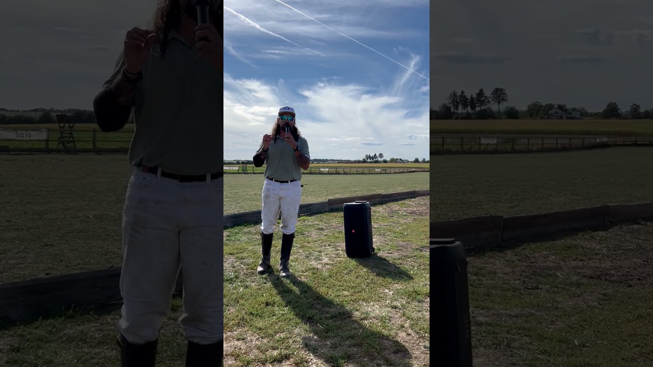 Karim Amun auf dem Polofeld