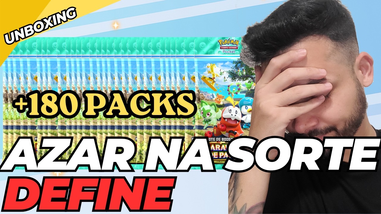 O MELHOR unboxing veio na PIOR coleção... Abrindo 180 pacotes de 
