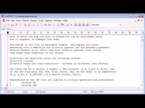 Beginner PHP Tutorial 7 The php ini File