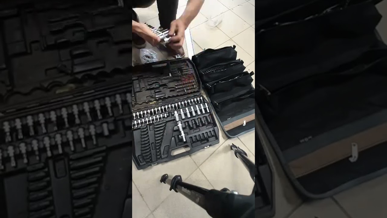 Большой чемодан с инструментом и сумка Tool-Roll S750 Pro. Все влезло и место осталось!