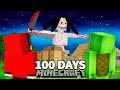 We Survived 100 Days From Giant SERBIAN DANCING LADY in Minecraft Challenge - Maizen JJ and Mikey