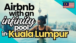 This Airbnb in KUALA LUMPUR has an Infinity Pool on the Rooftop with Spectacular Views of the City!