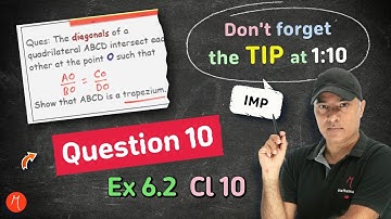 Question 10 - Exercise 6.2 | Class 10 | Chapter 6 |  Triangles | NCERT Maths | CBSE