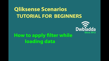 How to apply filter while loading data | Qliksense scenarios videos