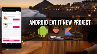 Kotlin Android Tutorial - New Eat It part 70 Client app Display Size and Addon in Car