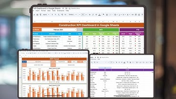 Construction KPI Dashboard in Google Sheets