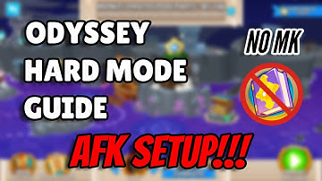 BTD6 Odyssey Hard Mode Guide - AFK SETUP - No Monkey Knowledge (Monkey Pirates Pool Party)
