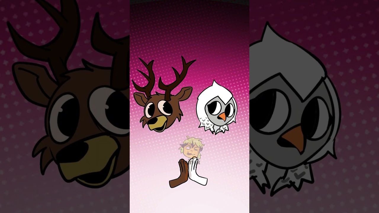 99 nights in the forest Deer x Owl Color mixing trend in roblox animation