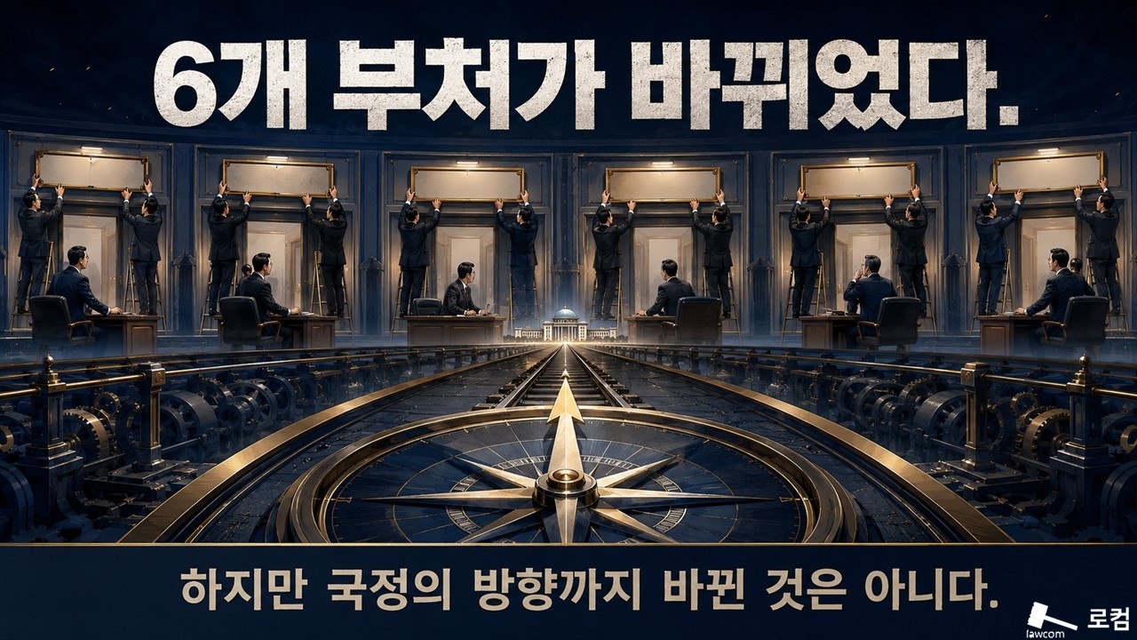 6개 부처가 바뀌었다