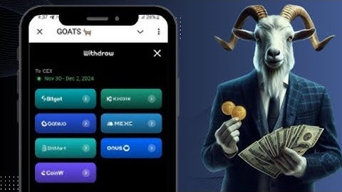 “Deposit & Withdraw Your Goat Tokens to Bitget, Gate.io, KuCoin, MEXC, and Bitmart!”
