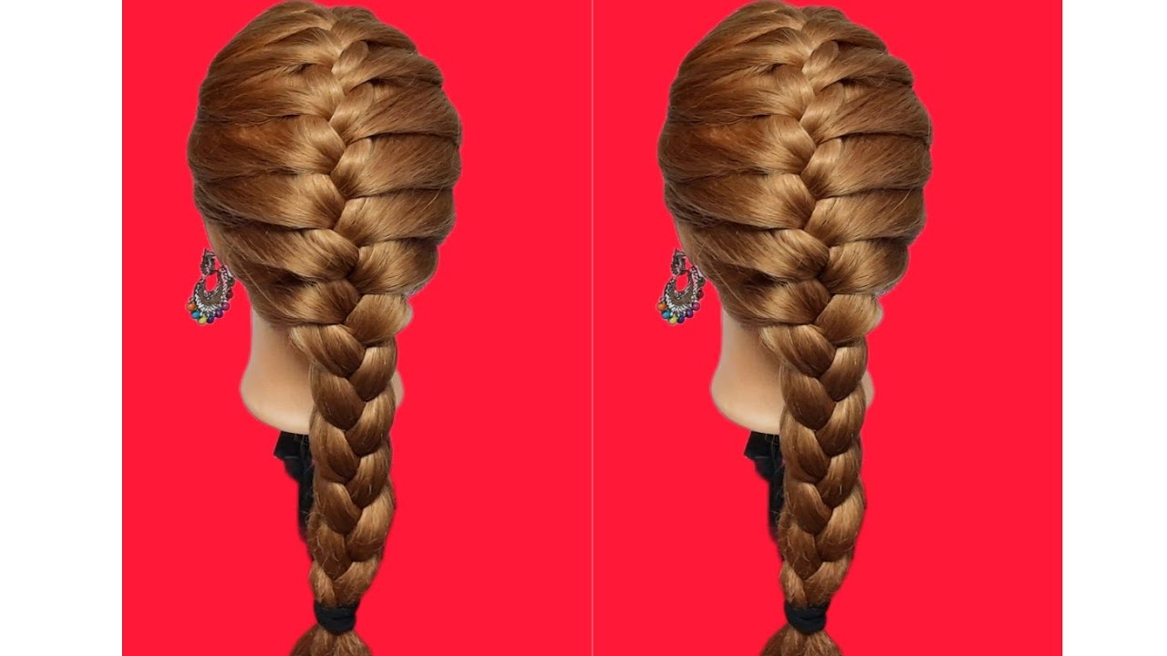 2 Sided French braid - YouTube | Side french braids, French plait hairstyles,  Types of hair braids