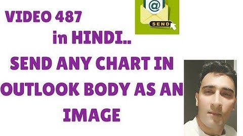 Learn MS Excel in HINDI-Video 487- VBA- How to paste chart as a snapshot in Outlook body