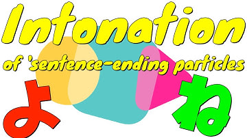 Intonation in Japanese "sentence-ending particles"  
