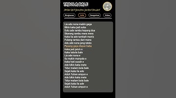Tabola Bale #trending #liriklagu #laguviral #viral #lagutimur #tabolabale #shorts #fyp #lyrics