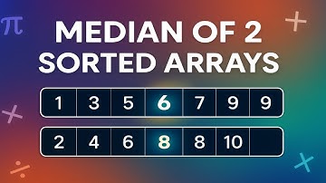 Median of Two Sorted Arrays LeetCode video #4