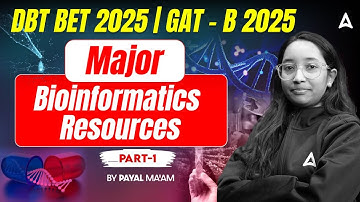 DBT BET 2025 | GAT-B 2025 | Major- Bioinformatics Resources | DBT BET Preparation | GAT B Exam 2025