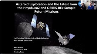 Asteroid Exploration Archive Webinar (9/2018)