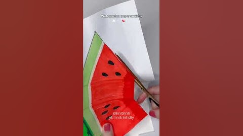 Watermelon paper squishy